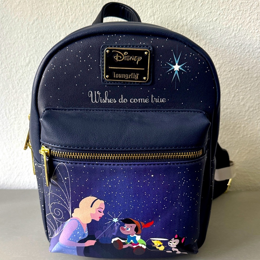 NWT Loungefly Pinocchio Wish Do Come True mini backpack